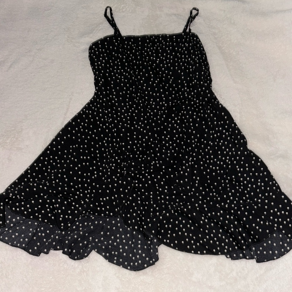 Princess Polly Black Polka Dotted Dress